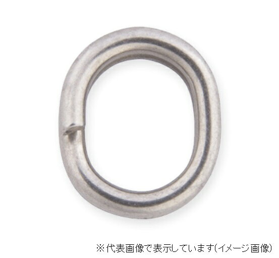破壊強度：660lb　変形強度：520lb　入数：8個入り●ファイト中、リング長円部＝2重線でアイを受けるため常に最大強度を発揮します。通常の丸リングは片方のアイが1線で受ける時があり、半分程度の強度になります。●取り付けの際にパチンと元に戻る（最良のキックバック性能）2重線でアイを受けるため、従来のようなリング端面の段差を減らすプレス処理が不要です。このプレス処理はリングのキックバック性能を著しく低下させるため、ルアーやフックを取り付けた際に開きっぱなしになってしまいます。※掲載している商品の画像は代表画像を表示しています。また実物と色が違って見える場合があります。あらかじめご了承下さい。