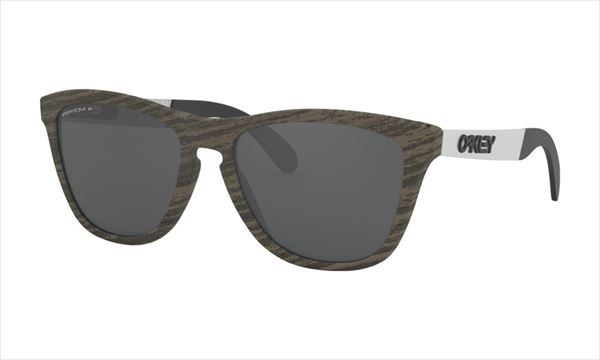 オークリー FROGSKINS MIX　フレーム：ウッドグレイン　レンズ：Prizm Black Polarized 偏光サングラス 1