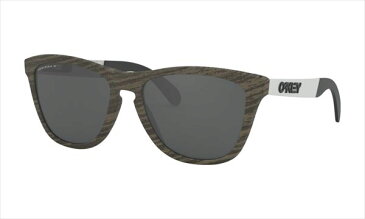 【スーパーSALE最大10倍+限定クーポン】オークリー FROGSKINS MIX　フレーム：ウッドグレイン　レンズ：Prizm Black Polarized 偏光サングラス