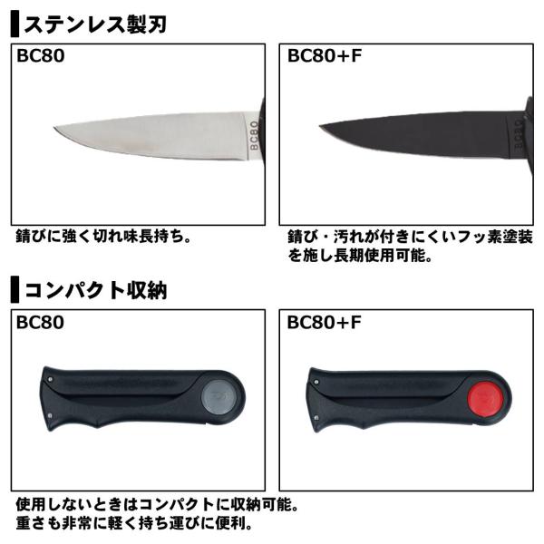 【スーパーセール期間限定最大P10倍＆お得なクーポン】【ネコポス対象品】ダイワ　フィッシュナイフ　BC80＋F　ブラック casting-10382503 釣具のキャスティング 楽天市場店 サンプル画像3