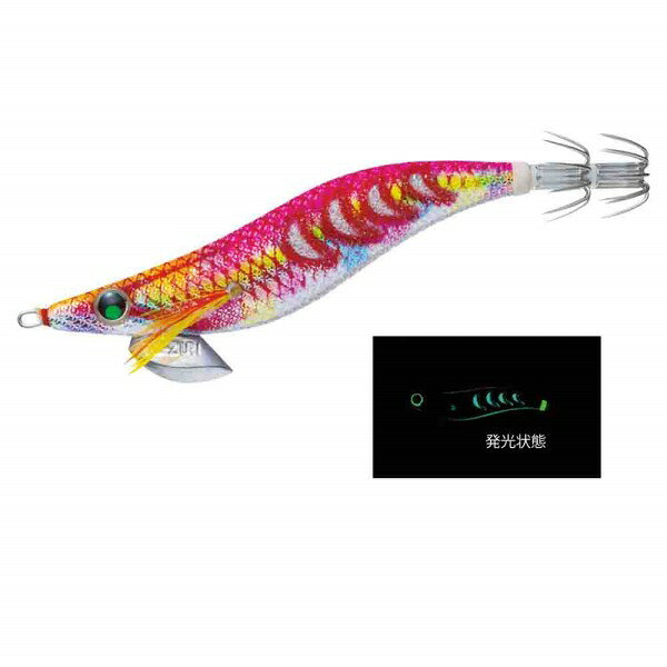 【ネコポス対象品】デュエル(DUEL) アオリーQ サーチダブルグロー 3.5号 DLMP マーブルピンク