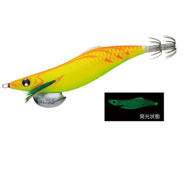 【ネコポス対象品】デュエル(DUEL) アオリーQ ロングキャスト 3.5号 LC 夜行チャート