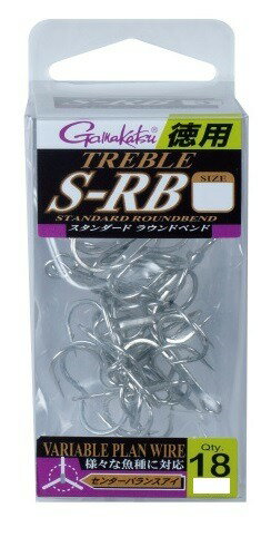 【スーパーセール限定店内企画 ポイントバック最大P10倍+対象商品P10倍】がまかつ バラ 徳用 トレブルS−RB(シルバー) #10