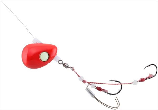 ウエイト　5号（18g）　親鈎12号　孫鈎10号ビンビンテンヤ鯛夢に遊動式タイプが登場。従来のひとつテンヤの常識だった固定式とは一線を画す遊動式テンヤ。ヘッドをフリーでセットすることにより、エサを咥えた魚に違和感なく喰いこませることが可能。マダイ特有の首振りに対しても、自由にラインが動くためバラシが激減します。また親バリにセットされたエサキーパーがエビのズレを抑制し、フッキング率が飛躍的に向上しました。エサ保ちもよくなるので、バイトチャンスが増加します。※掲載している商品の画像は代表画像を表示しています。また実物と色が違って見える場合があります。あらかじめご了承下さい。