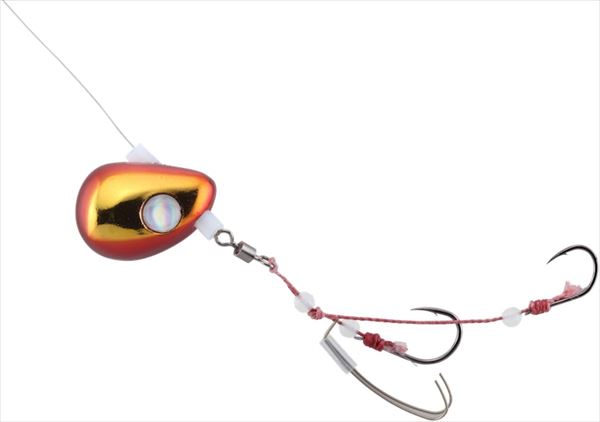 ウエイト　13号（45g）　親鈎12号　孫鈎10号ビンビンテンヤ鯛夢に遊動式タイプが登場。従来のひとつテンヤの常識だった固定式とは一線を画す遊動式テンヤ。ヘッドをフリーでセットすることにより、エサを咥えた魚に違和感なく喰いこませることが可能。マダイ特有の首振りに対しても、自由にラインが動くためバラシが激減します。また親バリにセットされたエサキーパーがエビのズレを抑制し、フッキング率が飛躍的に向上しました。エサ保ちもよくなるので、バイトチャンスが増加します。※掲載している商品の画像は代表画像を表示しています。また実物と色が違って見える場合があります。あらかじめご了承下さい。