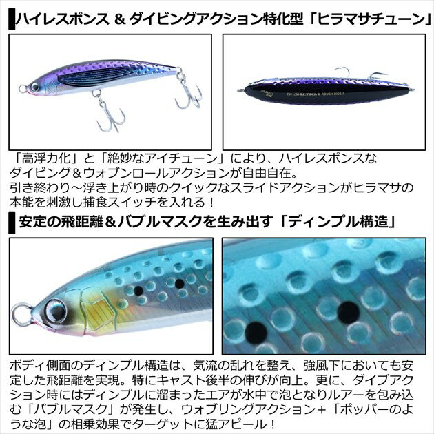 ソルティガ ラフライド160F ヒラマサチューン アデルトビウオ (3)