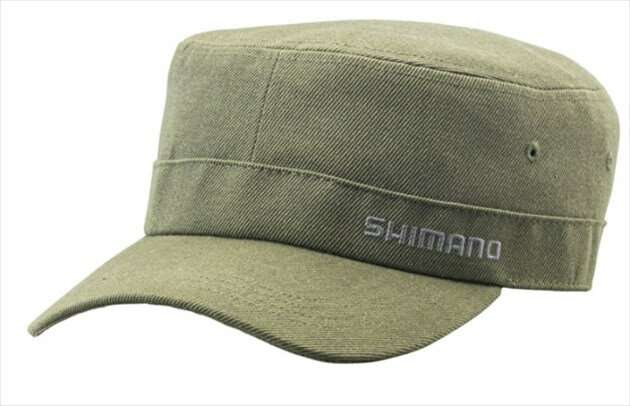シマノ 帽子 CA-046U スタンダードワークキャップ ダークカーキ フリーサイズ