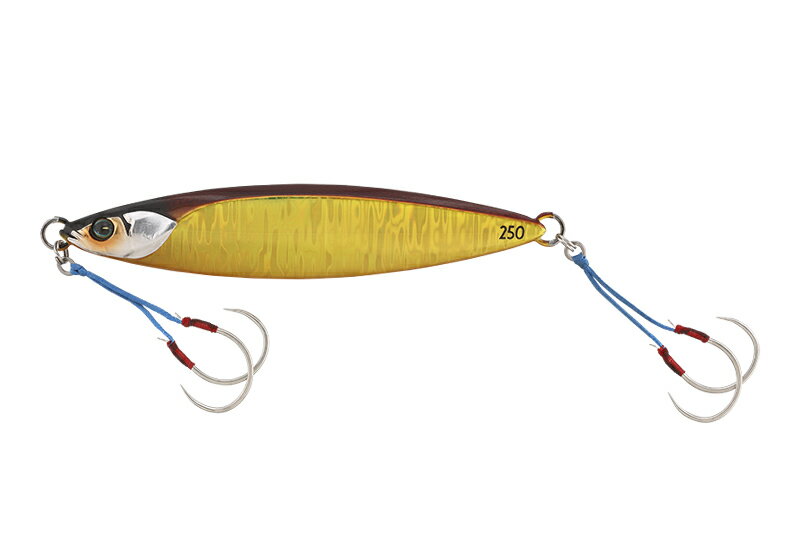 ジャッカル メタルジグ バンブルズジグ スロー 250g アカキン/マグマウェーブホロ