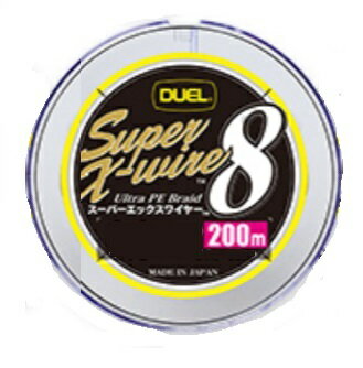 DUEL デュエル PEライン スーパーエックスワイヤー8 200m 0.8号