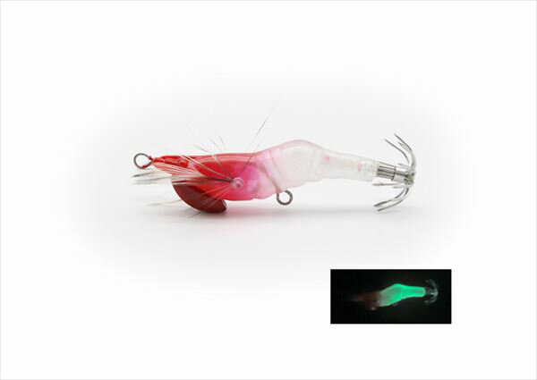 リトルジャック エギ ハネビックススクイッド-35#07 クリアレッドヘッドグロー