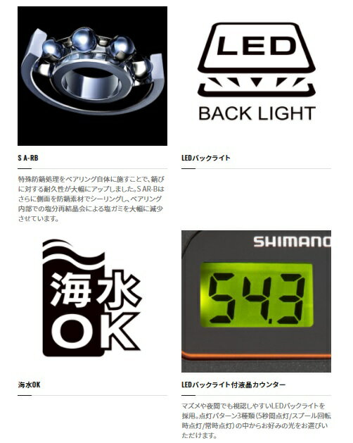 シマノ 両軸リール バルケッタ 150DHHG...の紹介画像3