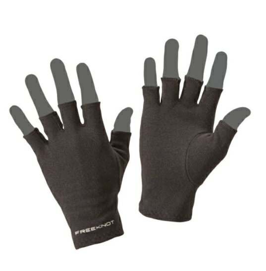 フリーノット 防寒手袋 レイヤーテック インナーグローブ 5本カット ブラック L(4)