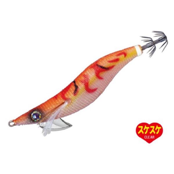 【スーパーセール限定店内企画 ポイントバック最大P10倍+対象商品P10倍】メジャークラフト エギ 餌木蔵 EGZ-3号 #028 クリアオレンジ(テ無)