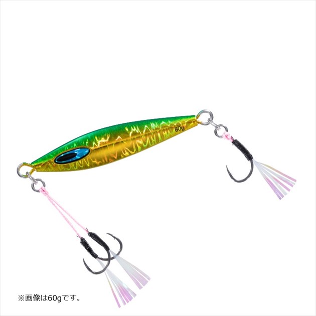 Metal Jig - 【ネコポス対象品】ダイワ メタルジグ ソルティガ FKジグTG SLJ 80g MGグリーンゴールド