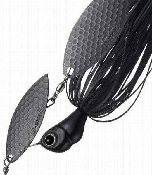 Buzz Bait - エバーグリーン スピナーベイト バズベイト Dゾーン 3/8oz DW #48 マットブラック 1251048