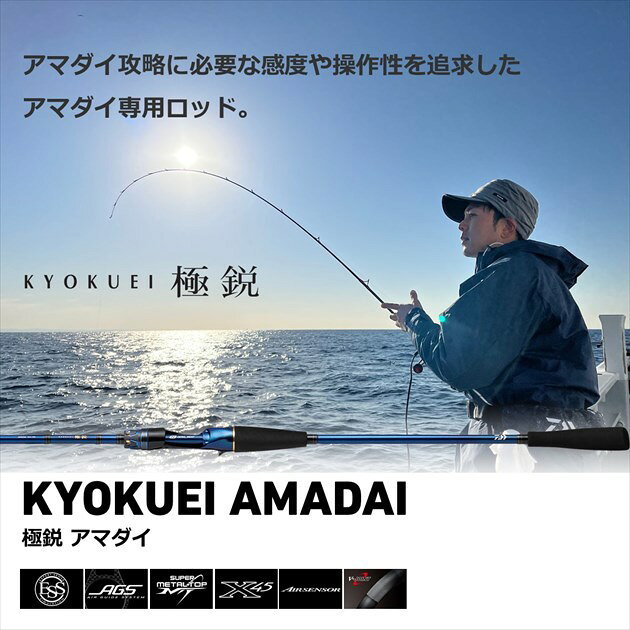 【スーパーセール期間限定最大P10倍＆お得なクーポン】ダイワ 船竿 極鋭アマダイ MH-195(2ピース) casting-10488430 釣具のキャスティング 楽天市場店 サンプル画像2
