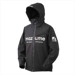 【特価】マズメ 防寒服アウター MZFW-642 mazume ウインドカットジャケット6 ダブルトーン ブラック×ブラック S