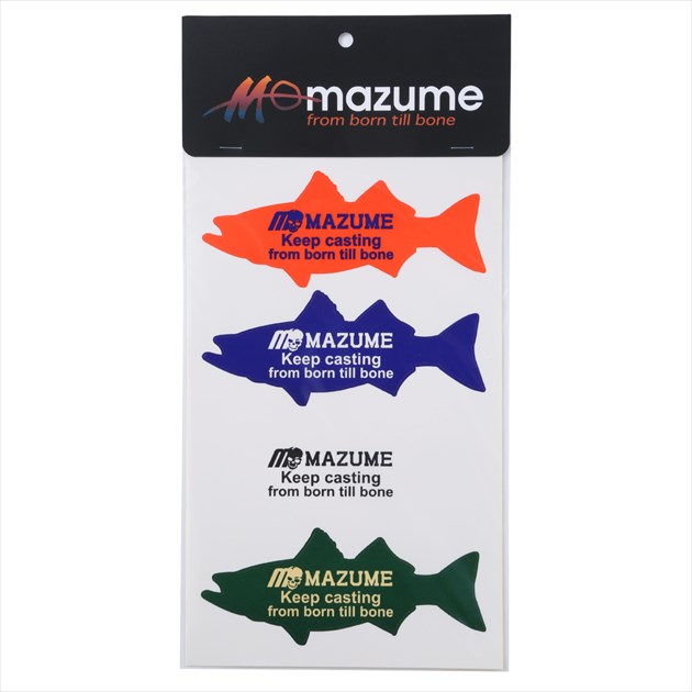 乐天商城 - 【ネコポス対象品】オレンジブルー MZAS-663 mazume ステッカー シーバス3 4枚セット