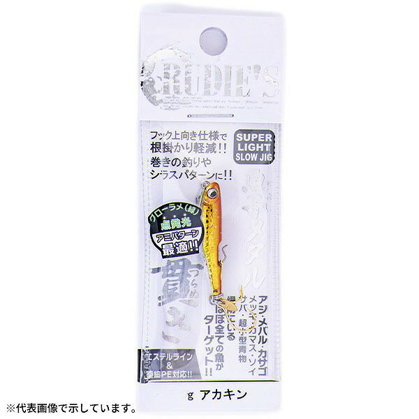 Metal Jig - 【ネコポス対象品】ルーディーズ メタルジグ 魚子メタル 貫き 3.0g アカキン