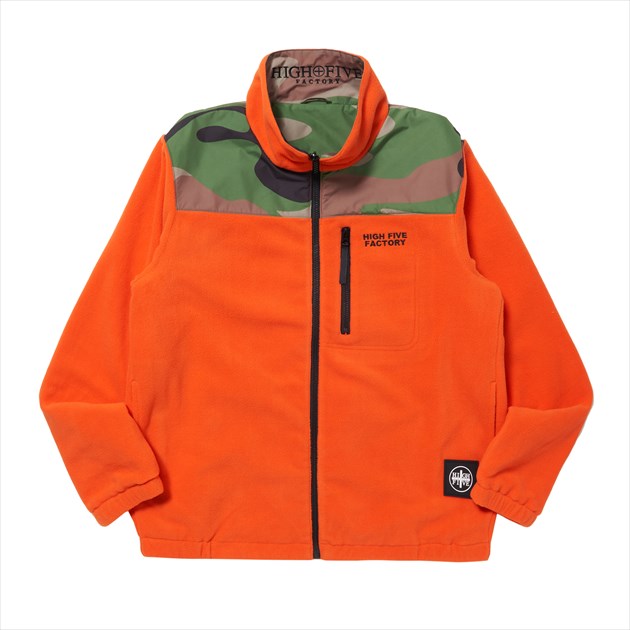 【訳あり】ハイファイブファクトリー Nylon Fleece Jacket/ORANGE/S