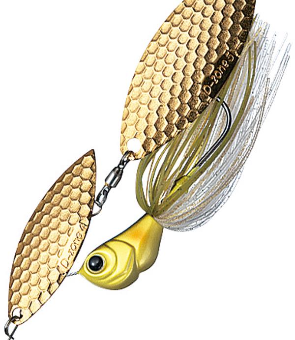 Buzz Bait - 【ネコポス対象品】エバーグリーン スピナーベイト バズベイト Dゾーン 3/8oz ダブルウィロー #01 アユ