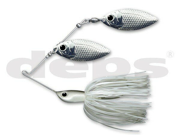 Buzz Bait - デプス スピナーベイト バズベイト Bカスタム 3/8oz ダブルウィロー #12WHカープ