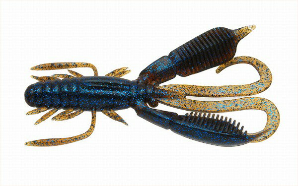 Raid Japan Battle Hog 3.8 inch #020 Dark Cinnamon Blue Flake