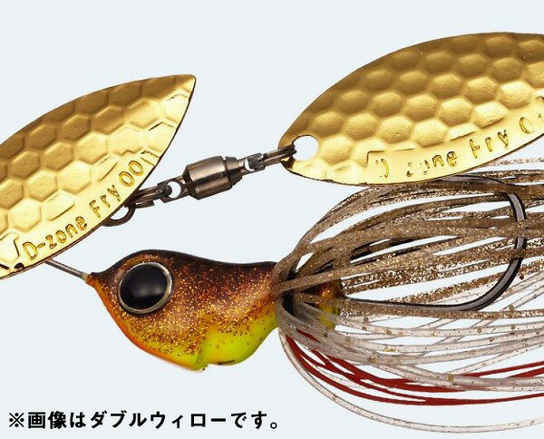 エバーグリーン スピナーベイト バズベイト DゾーンフライTG 1/4oz タンデムウィロー #22 クロキン
