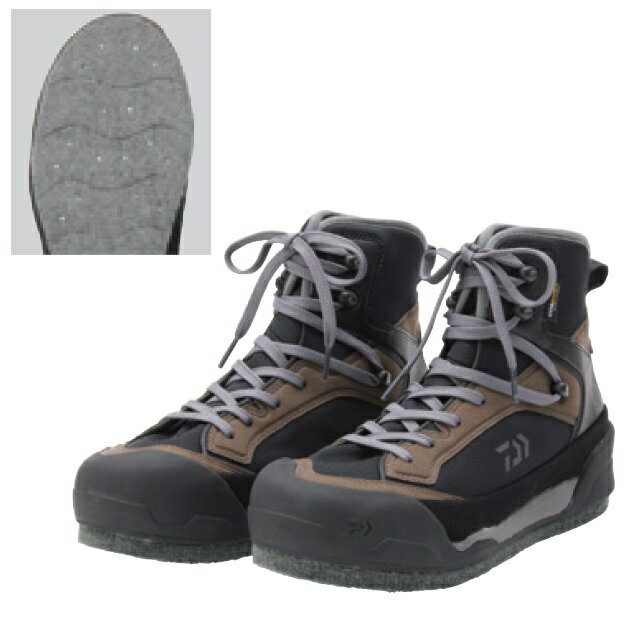 ダイワ ウェーディングシューズ SW-2501 ソルトウェーディングシューズ(フェルトスパイク) ブラウン 28.0cm