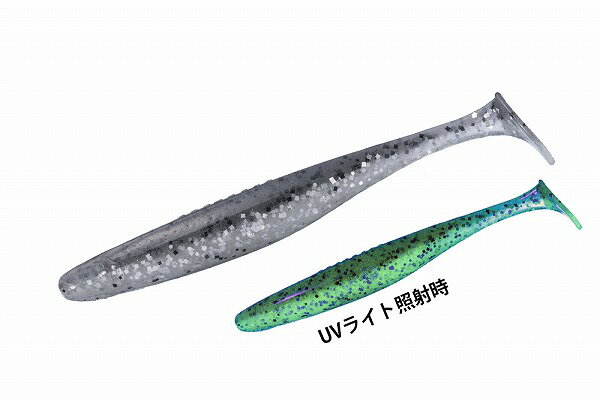 长条虫型 - OSP ワーム ドライブシャッド 4インチ TW211江戸前黒銀グロー