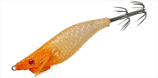 がまかつ スッテ 19-353 スピードメタル エギドロッパー Fタイプ #18 オレンジヘッド/クリアオレンジ