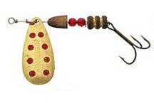 【ネコポス対象品】ダイワ　ブレットン　スピナー　No．2（5g）　2個入　赤／G