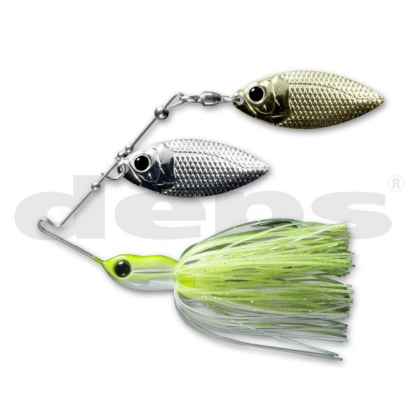 Buzz Bait - deps デプス スピナーベイト ミニブロス 3/8oz DW 10ホワイトチャート