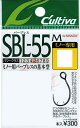 【ネコポス対象品】オーナー カルティバ シングル55バーブレス(ミノー用) S-55BLM 8
