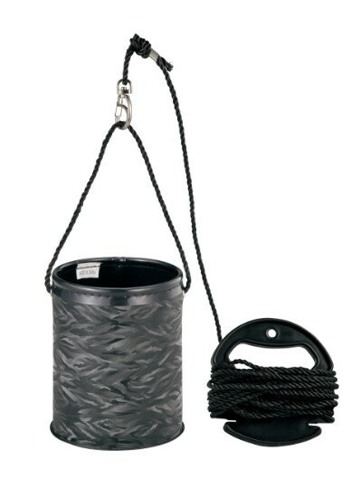 がまかつ バケツ GM2461 ポータブル水汲みバケツ ブラック