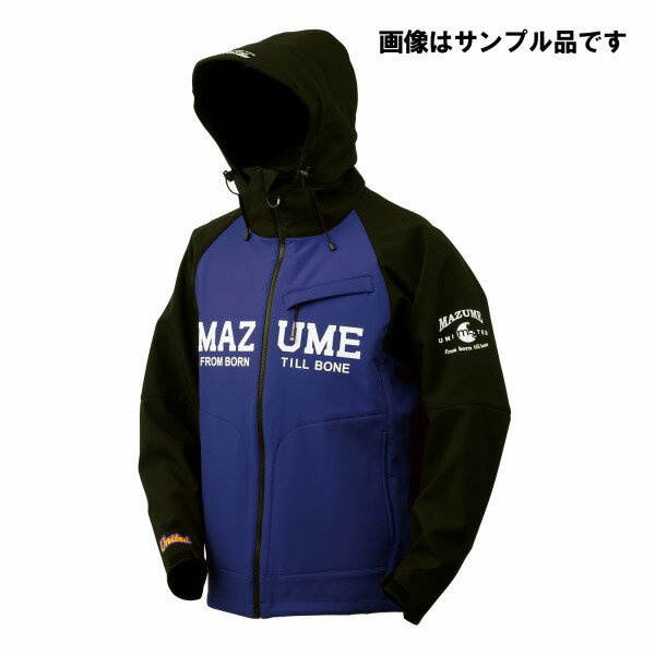 マズメ 防寒服アウター ウインドカットジャケット ダブルトーン ブラック×ネイビー L 防寒着 防寒ウェア