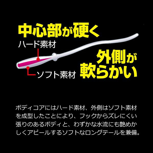 【スーパーセール期間限定最大P10倍＆お得なクーポン】【ネコポス対象品】ダイワ ワーム 月下美人 ピンビーム2.6 微弱グローオキアミ casting-10524083 釣具のキャスティング 楽天市場店 サンプル画像3