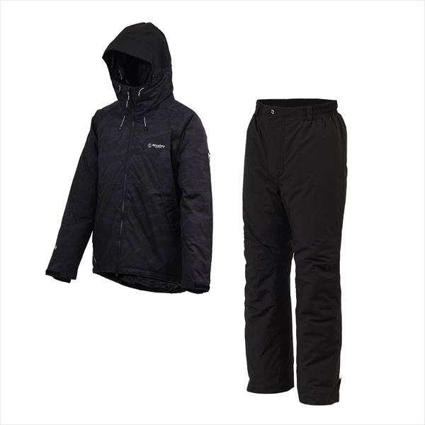 双進 リバレイ 防寒服アウター 6450 RL ストレッチウォームスーツ ブラックカモ 3L