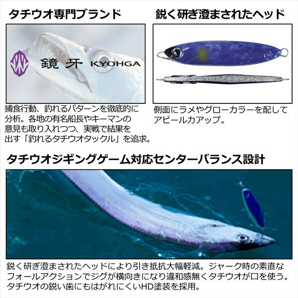 鏡牙ジグベーシック100G FHブルピン (3)