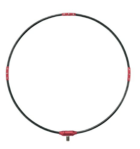 Small Accessories - がまかつ 磯用品 GM835 がま磯 タモ枠(四折リジュラルミン) 35cm ブラックxレッド