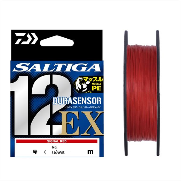 ダイワ PEライン UVF ソルティガデュラセンサー×12EX+Si3 シグナルレッド 8号-300m