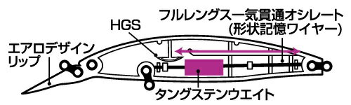 ショアラインシャイナーZセットアッパー97S-DR ゴールドレインボー (2)