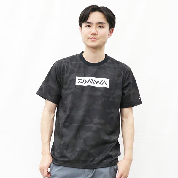 ダイワ ウェア DE-8324 クリーンオーシャンTシャツ ブラックカモ 2XL