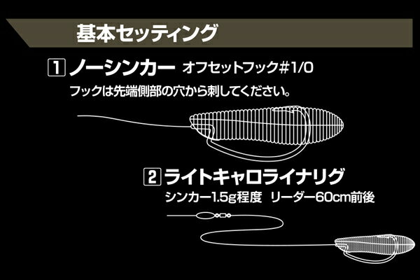 OSP オーエスピー ワーム スピンナッツ 50 WF004グリーンパンプキンペッパー(高浮力)