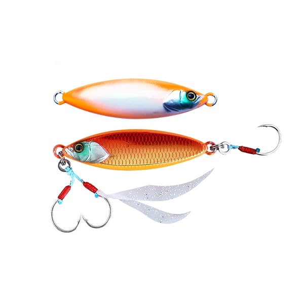 ジャッカル メタルジグ フラッグトラップ リーフ 60g 明滅オレンジグロー