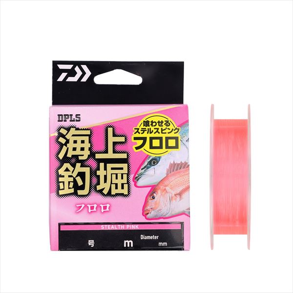 ダイワ ライン 海上釣堀フロロ ステルスピンク 4号-60m