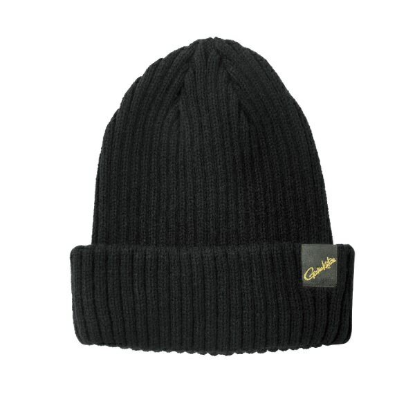 がまかつ 防寒帽子 GM9111 ニットキャップ (Gamakatsu) ブラック/ゴールド フリーサイズ