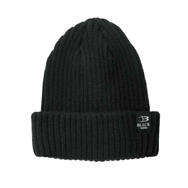 がまかつ 防寒帽子 GM9111 ニットキャップ (BLACK WORKS) ブラック フリーサイズ
