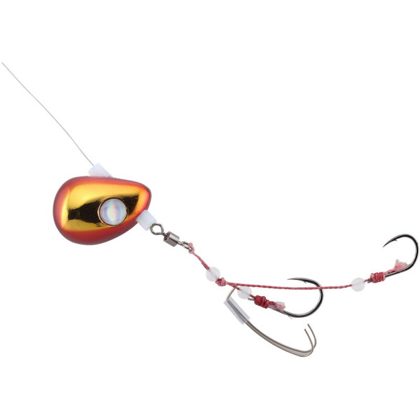 Rakuten - ジャッカル テンヤ ビンビンテンヤ鯛夢 遊動 30号 レッド/ゴールド