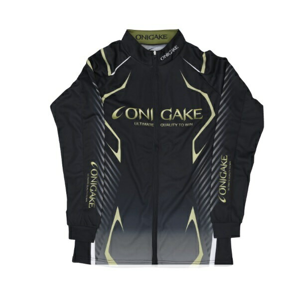 フリーノット ウェア YT413G 鬼掛 クールフルジップアップシャツ ブラック XL